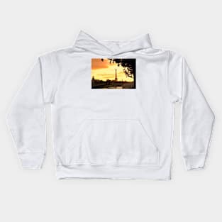 A Paris  walk at sunset Kids Hoodie